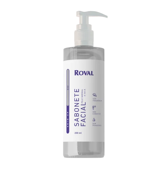Brazil product data sample: Sabonete Facial Pele Normal a Seca 200ml Roval